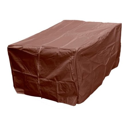 Hiland Hiland Fire Pit Cover HVD-1010CVR-M Rectangle Heavy Duty Waterproof 50"L x 38"W x 23"H Mocha HVD-1010CVR-M
